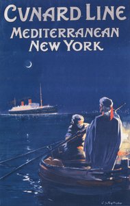 Affisch som annonserar Cunard Line
