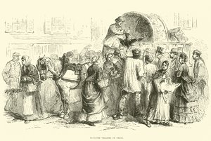 Fjäderfäförsäljare i Paris, oktober 1870 av English School