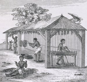 Beredning av tobak, från "Santo Domingo Past and Present" av Samuel Hazard, publicerad i Santo Domingo. 1873 av English School