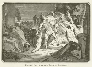 Priams död vid Pyrrhus hand av English School