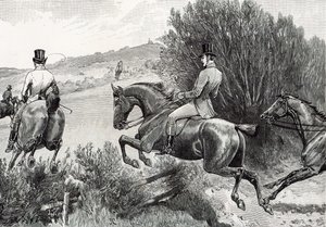 Prince Albert Hunting nära Belvoir Castle av English School