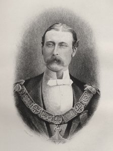 Prins Arthur William Patrick, hertig av Connaught och Strathearn, graverad av C. Laurie, från 