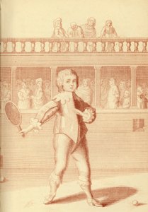 Prins James, hertig av York, spelar tennis av English School