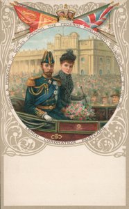 Prins och prinsessa av Wales, öppnar det federala parlamentet, Melbourne, 9 maj 1901 av English School