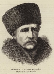 Professor A E Nordenskiold (gravyr) av English School