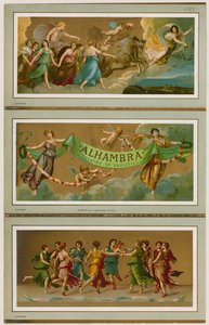 Reklambroschyr för Alhambra Theatre of Varieties, London av English School