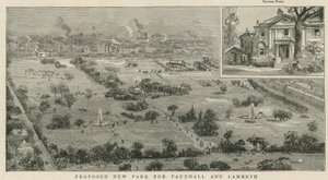 Föreslagen ny park för Vauxhall och Lambeth av English School