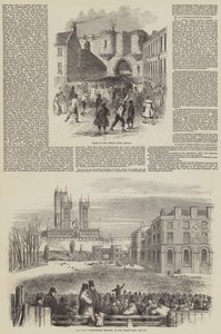 Protektionistiskt möte i Lincoln (gravyr) av English School