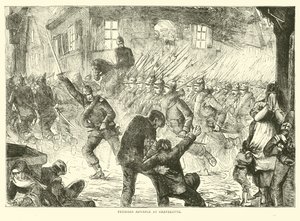 Preussisk frammarsch vid Gravelotte, augusti 1870 av English School