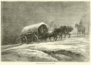 Preussisk fältpost i snön, oktober 1870 av English School