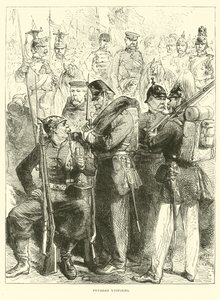 Preussiska uniformer, augusti 1870 av English School