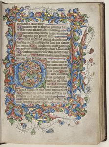 Psaltare med Sarum-brukskalender, ca 1425-75 (bläck, färg & guld på veläng) av English School
