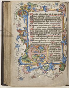 Psaltare med Sarum-brukskalender, ca 1425-75 (bläck, färg & guld på veläng) av English School