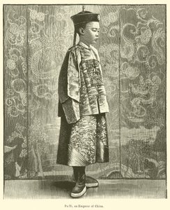 Pu-Yi, ex-kejsare av Kina (gravyr) av English School
