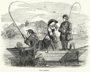 Punt Fishing (gravyr) av English School