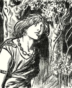 Drottning Boadicea (litografi) av English School