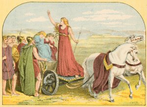 Dronning Boadicea frø av English School