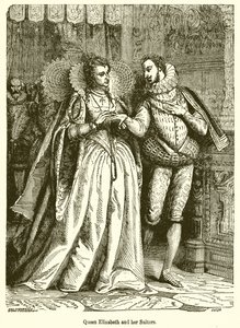 Drottning Elizabeth och hennes friare av English School