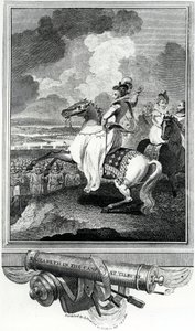 Drottning Elizabeth i lägret i Tilbury, 1811 av English School