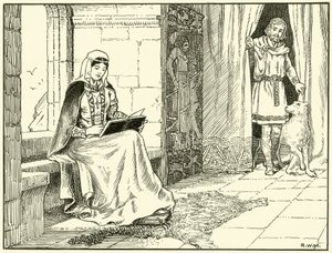 Queen Margaret (bläck på papper) av English School