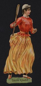 Ganska klar, tennis (chromolitho) av English School