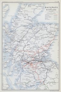 Skottlands järnvägar (färglitografi) av English School
