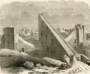 Raja Jai Singhs astronomiska observatorium, Benares, Uttar Pradesh, Indien, från 