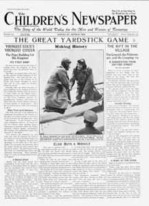 Ramsay MacDonald, den första mannen att flyga som premiärminister, förstasidan av 