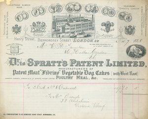 Kvitto för Dr Spratts Patent Limited av English School