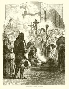 Mottagning av Jakob II. i Dublin av English School