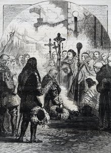 Mottagning av James II i Dublin, publicerad i 