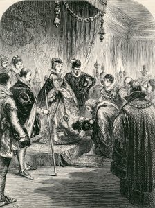 Mottagning av den första ryska ambassaden i England, 1865 av English School