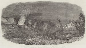 Jubel vid Henllys, Beaumaris, för att fira majoriteten av "The Heir of Baron Hill" (gravyr) av English School
