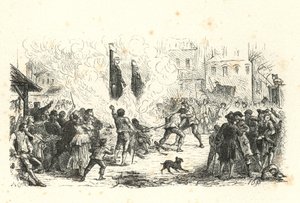 Religionsförföljelse; Ludvig XVI (gravyr) av English School