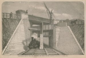 Enastående bro över Brentford och Great Western Railway av English School