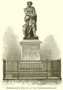 Rembrandt-statyn på Rembrandtplein av English School
