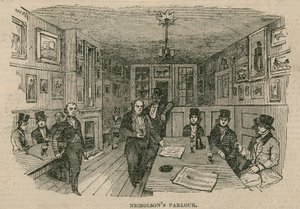 Renton Nicholsons Parlour, Garricks Head Hotel, Bow Street, London av English School