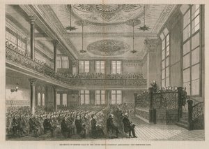 Återöppning av Exeter Hall, London, av Young Mens Christian Association av English School