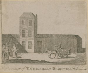 Representation av Tothill Fields Bridewell av English School