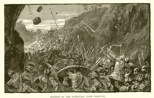 Atenarnas reträtt från Syrakusa av English School