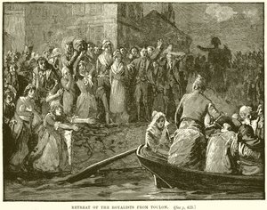Royalisternas reträtt från Toulon av English School