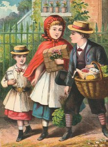 Återvänder från shopping av English School