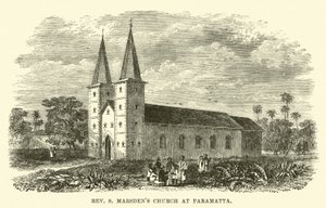 Reverend S Marsdens Church St Parramatta av English School