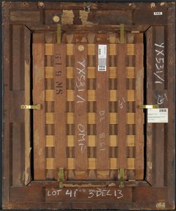 Baksidan av porträtt av drottning Elizabeth I, ca 1580 (olja på panel) (se även 4073484 och 4073485) av English School