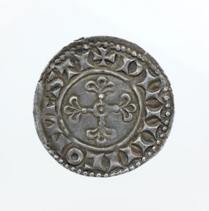 Baksidan av ett öre, från Vilhelm I:s regeringstid (silver) av English School