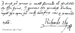 Richard Cox, (Bp: av Ely) av English School