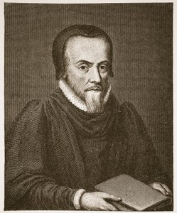 Richard Hooker, illustration från The Church of England: A History for the People av H.D.M. Spence-Jones, pub. ca 1910 (sepiafoto) av English School