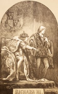 Richard III, 1890 (litografi) av English School