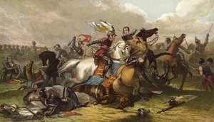 Richard III och jarlen av Richmond i slaget vid Bosworth