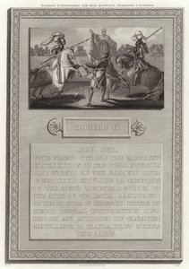 Richard II avbryter duellen mellan Hereford och Norfolk av English School